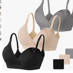 Nursing Bra 2 Pack (black and grey)